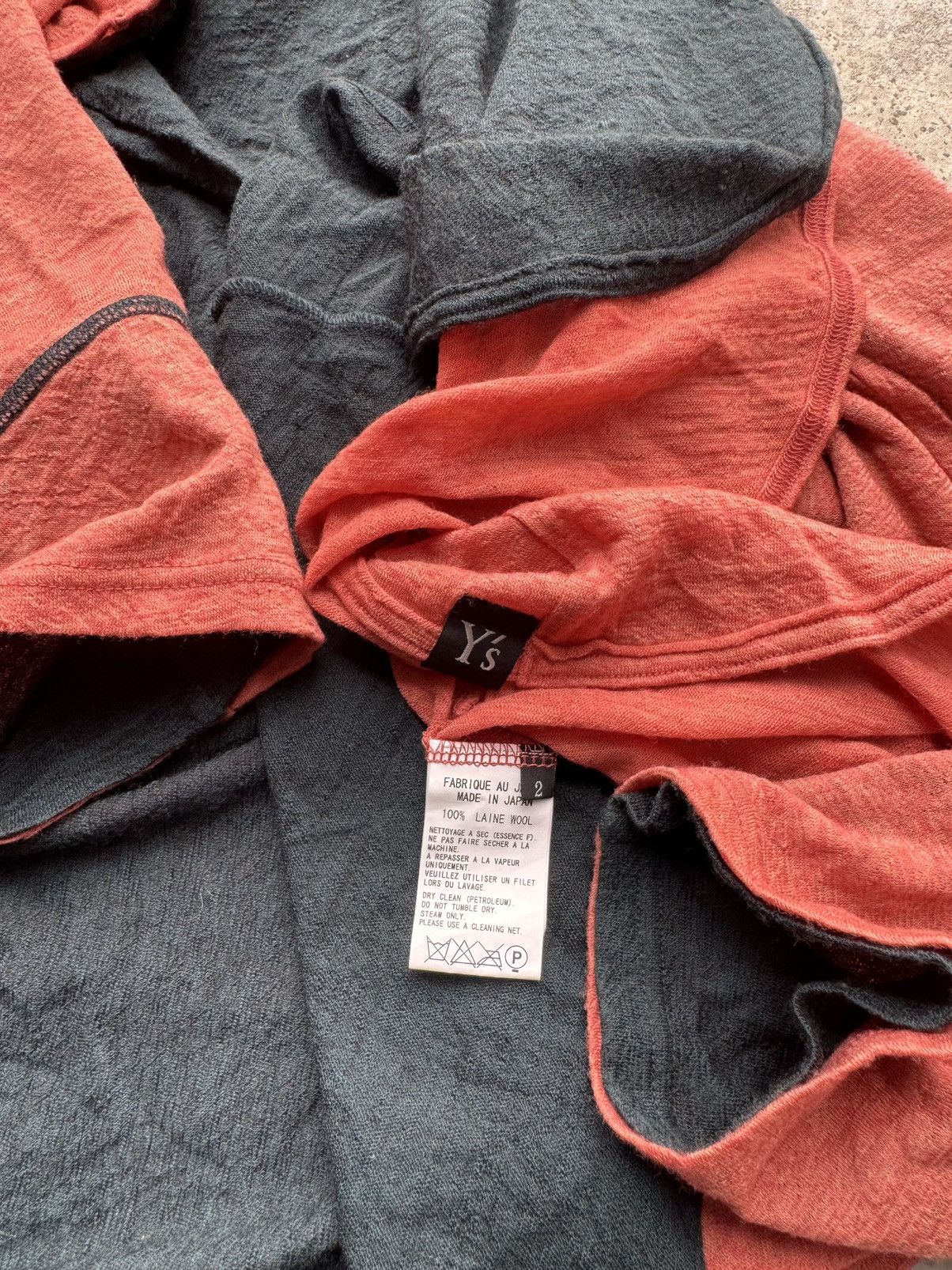 Y's × Yohji Yamamoto double layer shawl cardigan Size M / US 6-8 / IT 42-44 - 15 Thumbnail