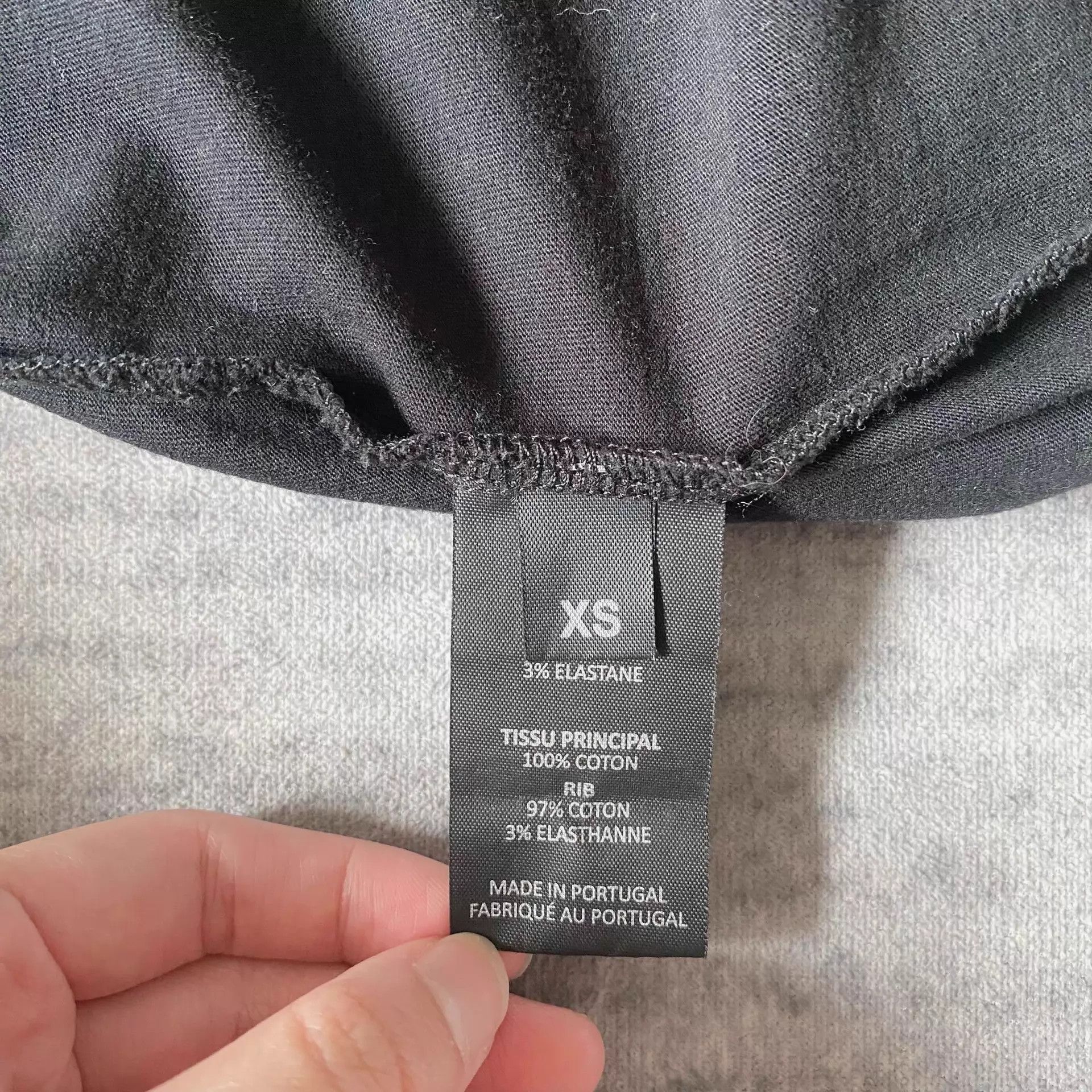 Vetements Vetements 19ss Ripped Black Blue Split 2-Piece T-Shirt XS Size US XS / EU 42 / 0 - 8 Thumbnail