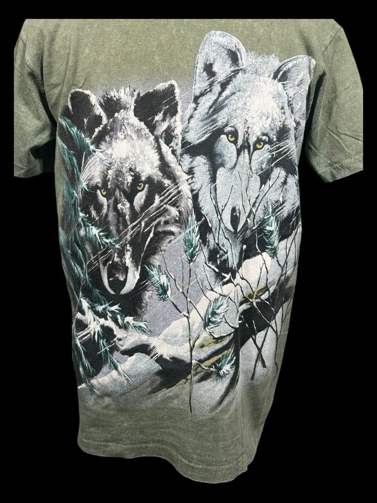 Vintage Vintage Wolf All Over Print T-Shirt Size US M / EU 48-50 / 2 - 4 Thumbnail