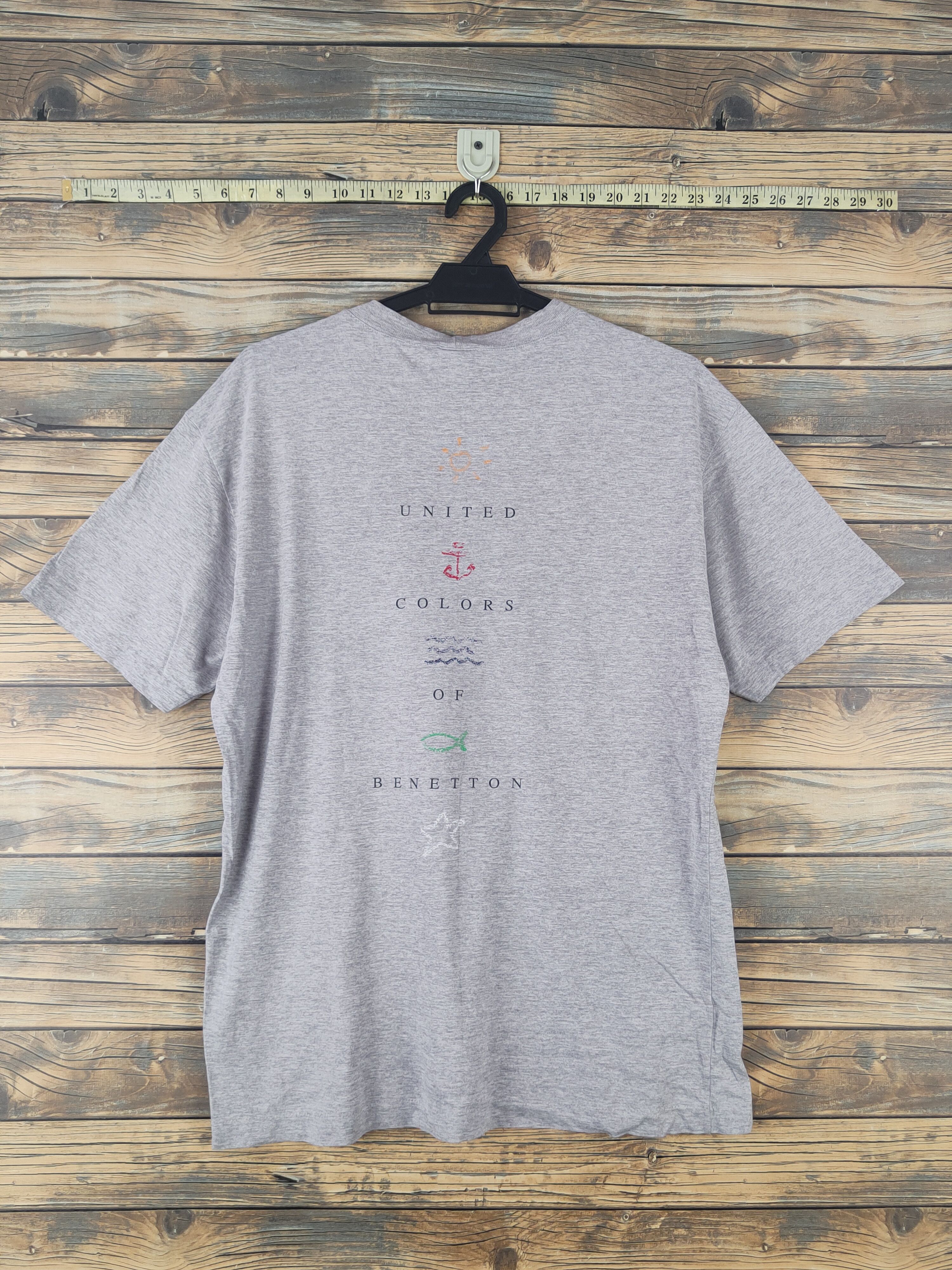 United Colors Of Benetton DL United Colors of Benetton Gray Short Sleeve T-shirt #1821 Size US S / EU 44-46 / 1 - 9 Thumbnail