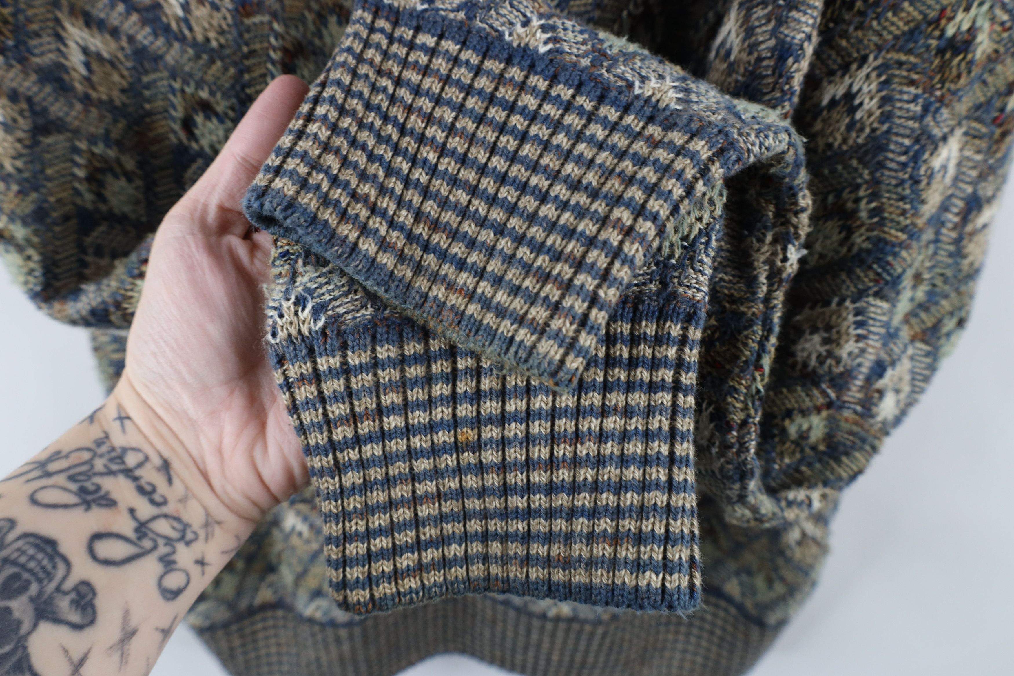 Vintage Vintage 90s Coogi Style Rainbow Knit Crewneck Sweater USA Size US L / EU 52-54 / 3 - 7 Thumbnail
