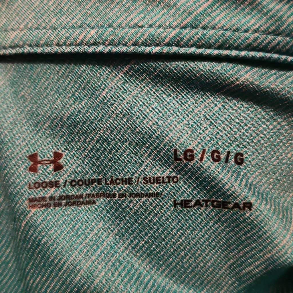 Under Armour Under Armour Men's Size Large Teal Heatgear Loose Fit Polo S Size US L / EU 52-54 / 3 - 4 Thumbnail