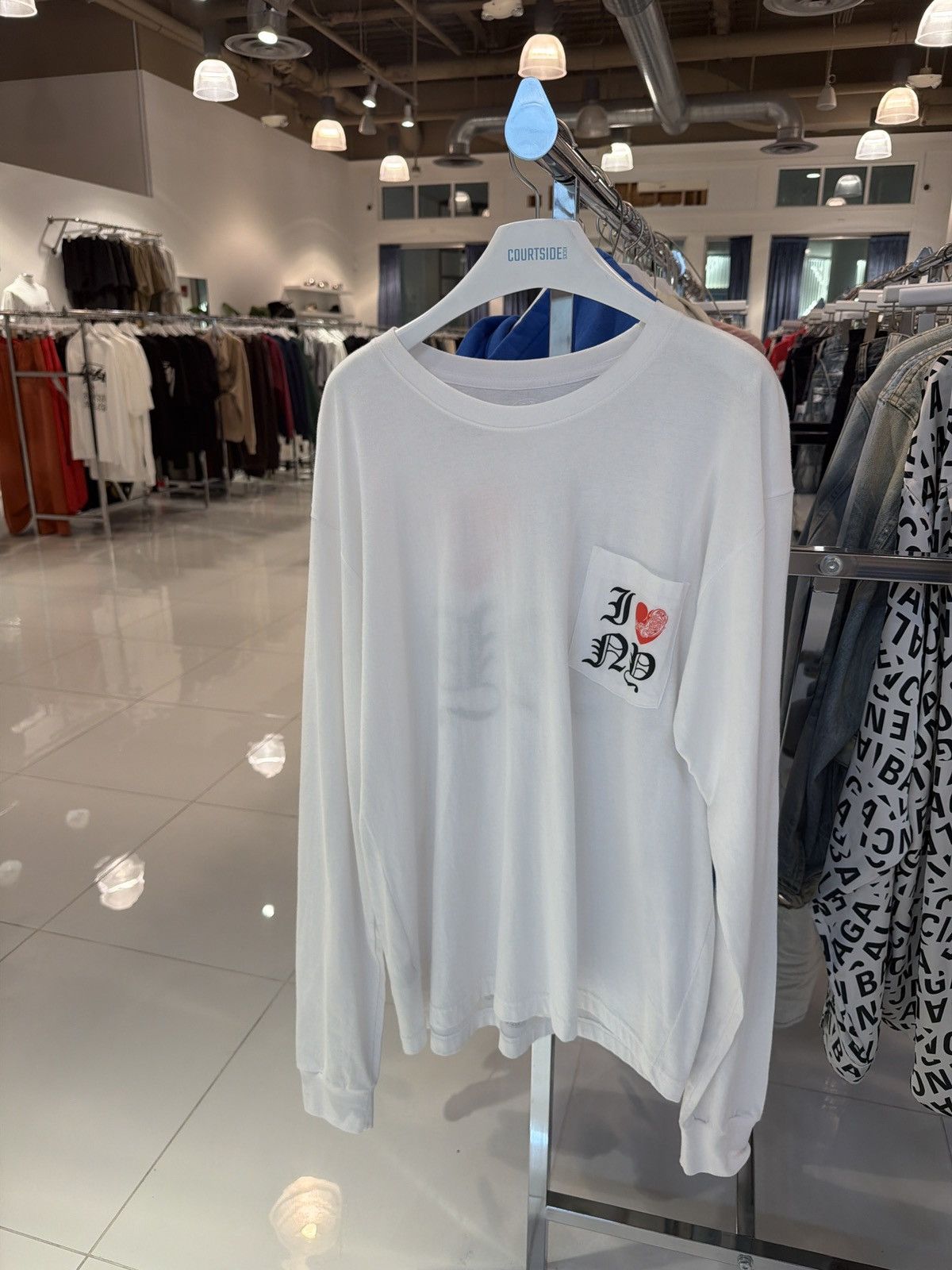 Chrome Hearts Chrome Hearts I Love NY White L/S Tee Size US XL / EU 56 / 4 - 1 Thumbnail