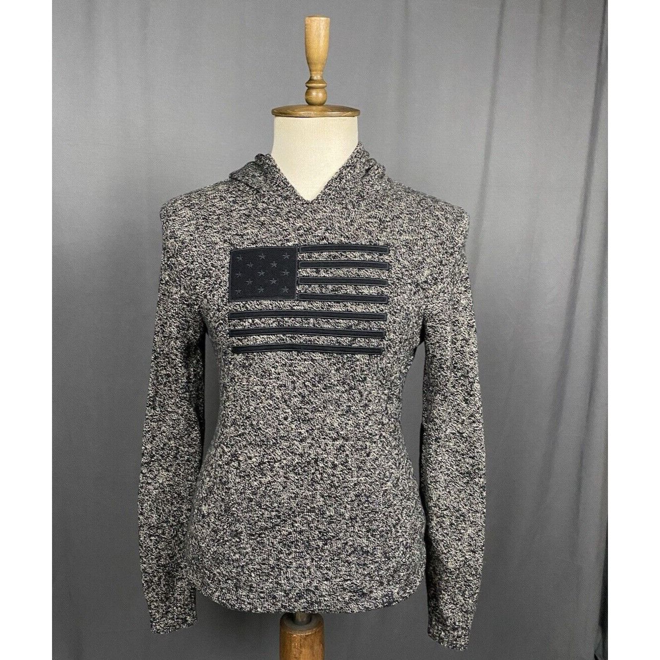 Polo Ralph Lauren Polo Ralph Lauren US Flag Men's Gray Knitted Wool Hoodie Swe Size US S / EU 44-46 / 1 - 1 Thumbnail
