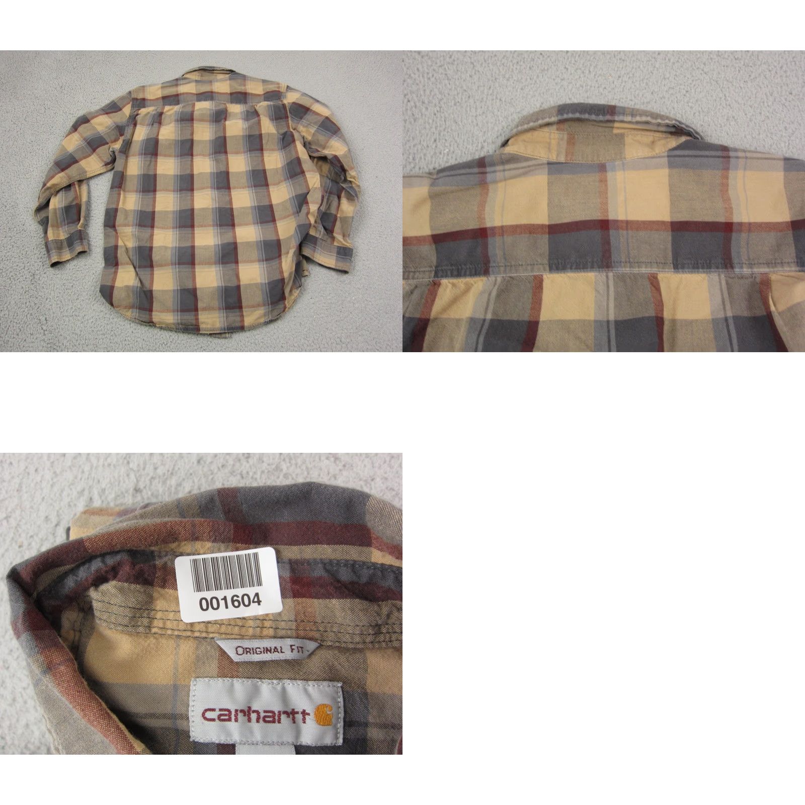 Carhartt Carhartt Shirt Mens M Brown Plaid Flannel Western 90s Button-Up Workwear Casual Shirt Mens Size US M / EU 48-50 / 2 - 8 Thumbnail