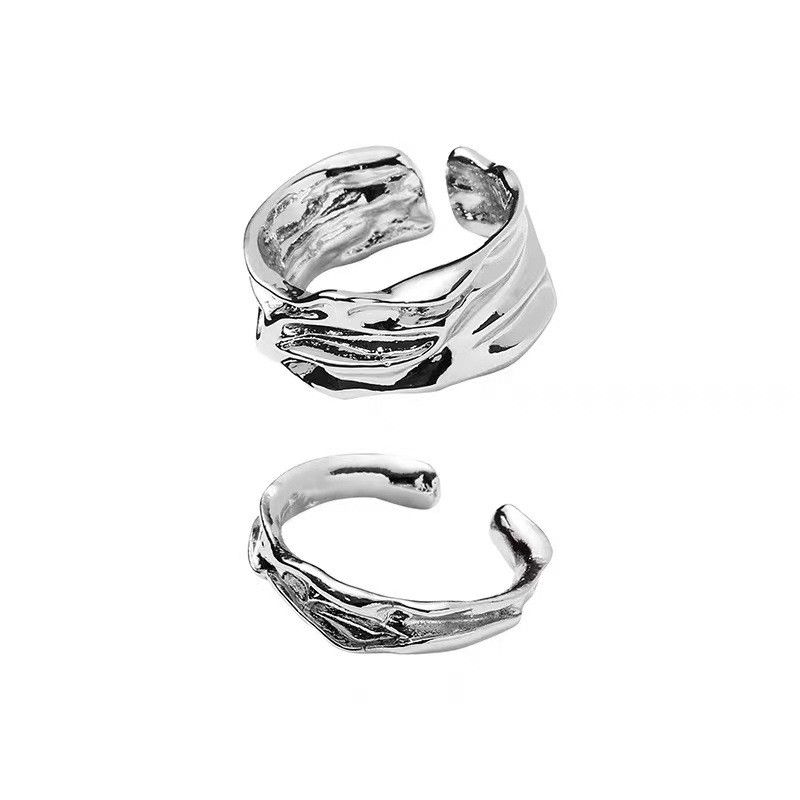 Jewelry Punk Jewelry Rings Open Size Chrome Ring (Size 7-13) Size ONE SIZE - 5 Thumbnail