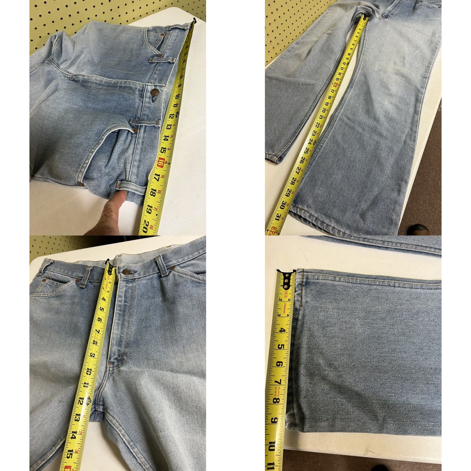 JCPenney VINTAGE JC Penney Jeans 38x32 Denim Blue Light wash 5-Pocket Relaxed Mens Jeans Size US 38 / EU 54 - 8 Thumbnail