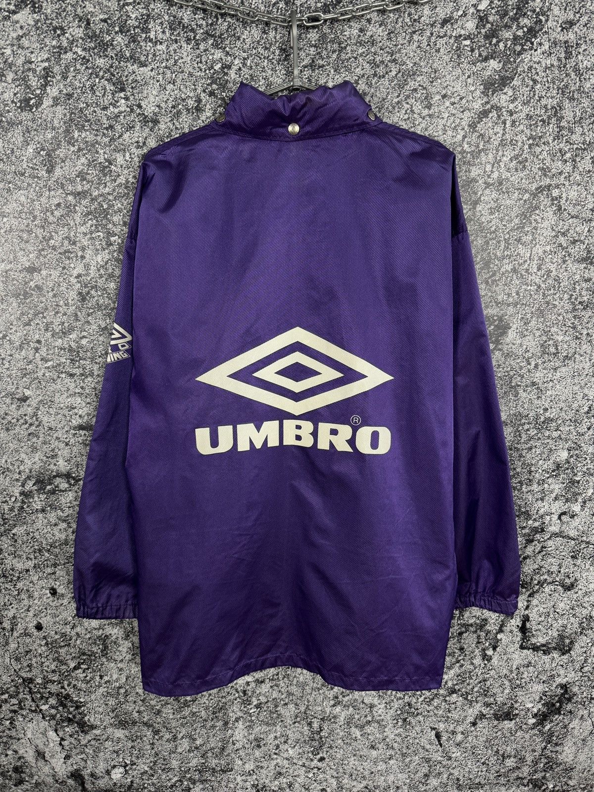 Umbro UMBRO Pro Training Vintage 90s Rain Jacket Windbreaker Sz M Size US M / EU 48-50 / 2 - 17 Thumbnail