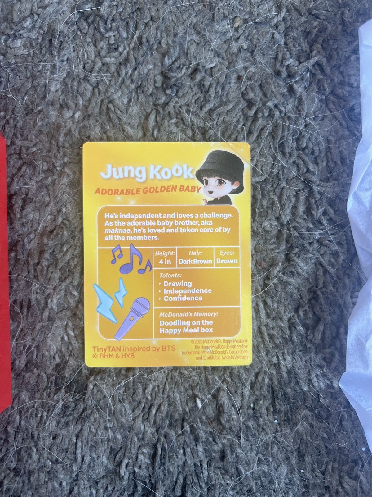 Hypebeast 2025 McDonald’s TinyTAN Jung Kook Figure Size ONE SIZE - 6 Thumbnail