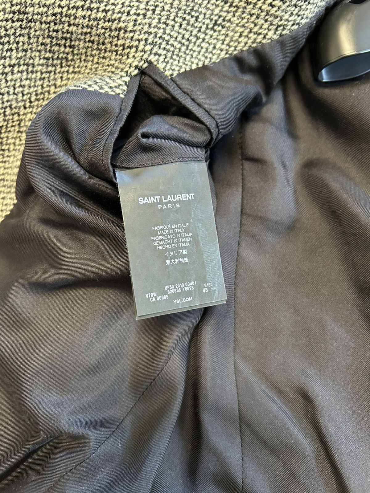 Hedi Slimane × Saint Laurent Paris FW2013 Runway Tweed Wool Blazer Size 48L - 11 Thumbnail