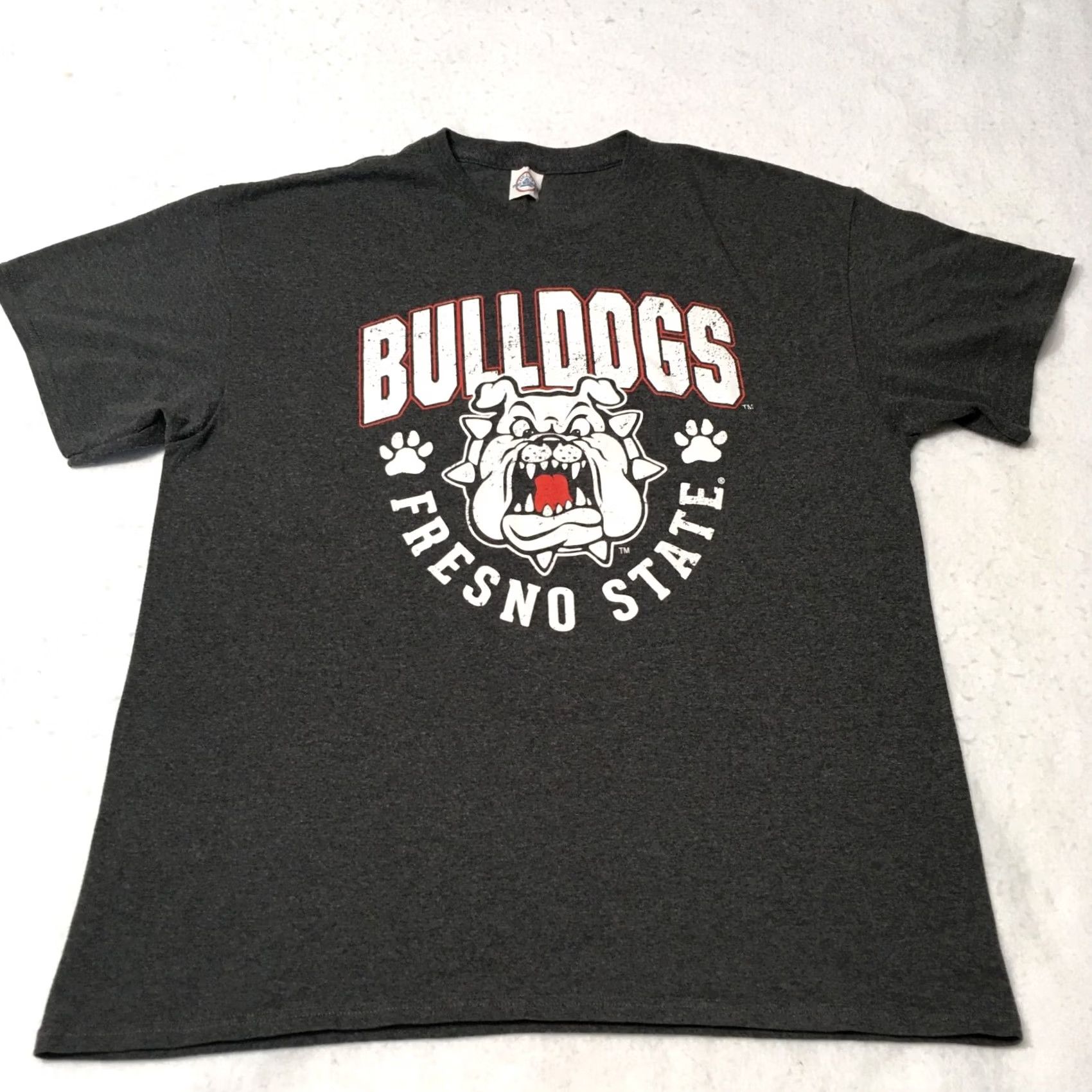 Delta FRESNO STATE UNIVERSITY T-Shirt MEDIUM GRAY Logo GRAPHIC MASCOT Size US M / EU 48-50 / 2 - 2 Thumbnail