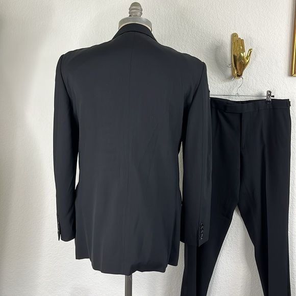 Ralph Lauren Black Label Palrh Lauren Black Label Wool 2 Pc Tuxedo Suit Evening Cockt Size 40S - 6 Thumbnail