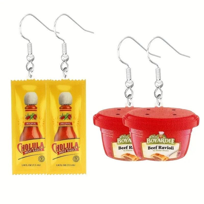 & Other Stories Mini Food Earrings – Quirky Grocery-Themed Dangle Earrings Size ONE SIZE - 1 Thumbnail