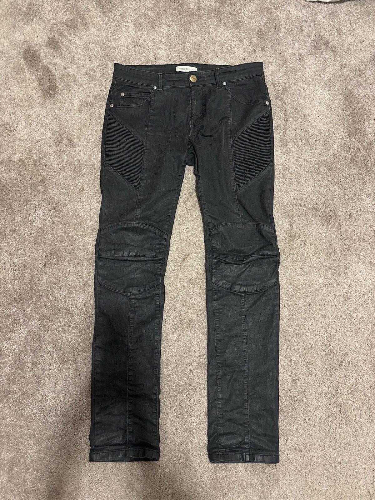 Pierre Balmain Pierre Balmain Biker Jeans Size US 31 - 1 Thumbnail