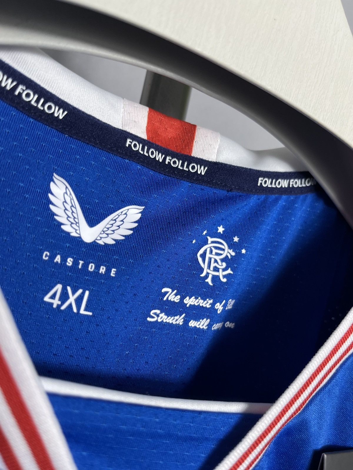 Castore Borna Barisic #31 2020 - 2021 Rangers home shirt mens 4XL Size US XXL / EU 58 / 5 - 4 Thumbnail