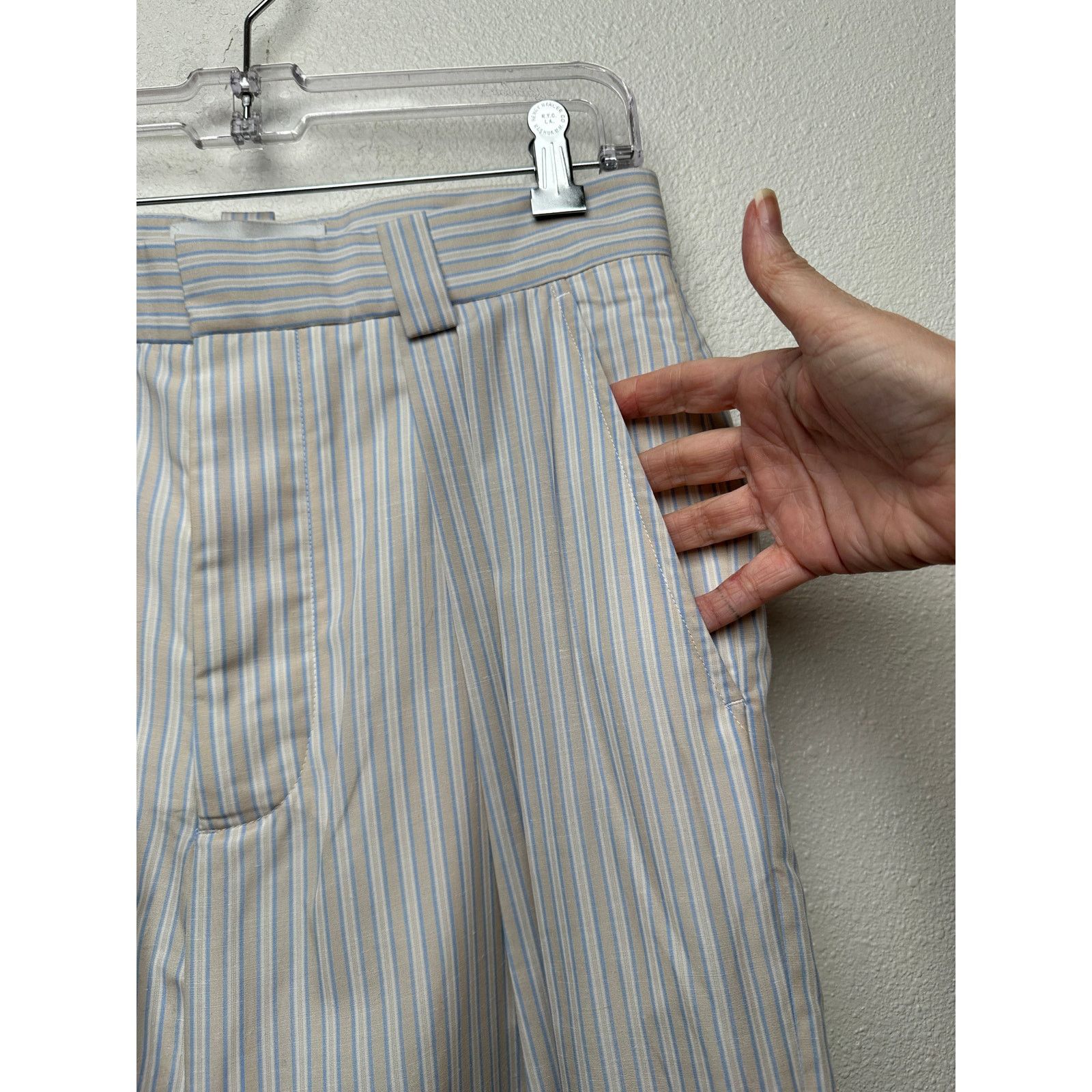 King & Tuckfield NWT King & Tuckfield Horizon Stripe Wide Leg Trouser US 30 Size US 30 / EU 46 - 6 Thumbnail