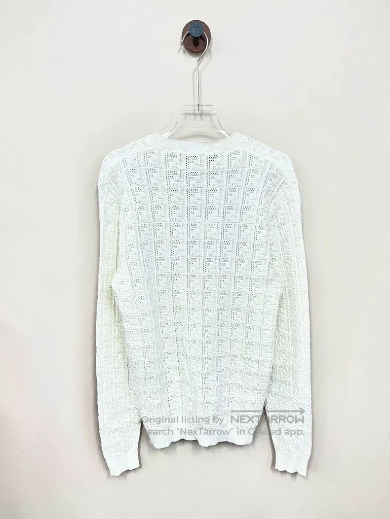 Fendi Fendi White Logo Knit Sweater 46. Size US XL / EU 56 / 4 - 2 Thumbnail