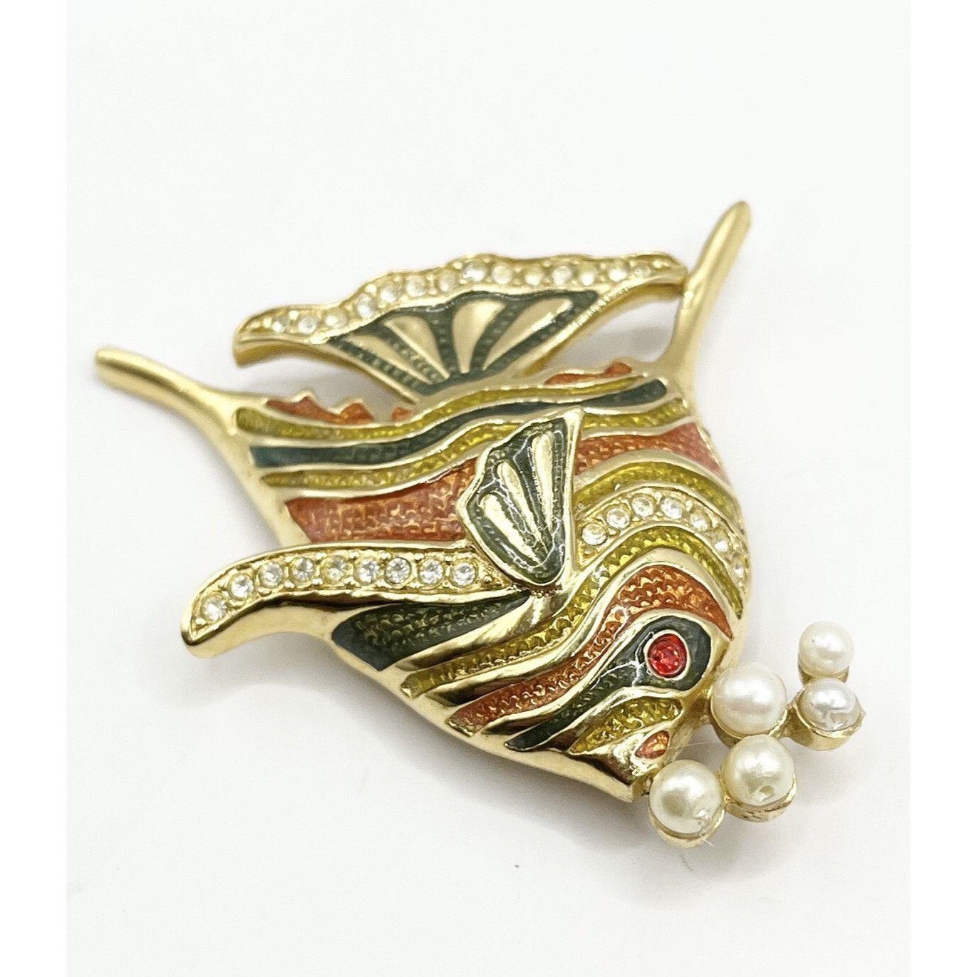 Bob Mackie Vintage Bob Mackie Enamel Fish Brooch Pin Size ONE SIZE - 3 Thumbnail