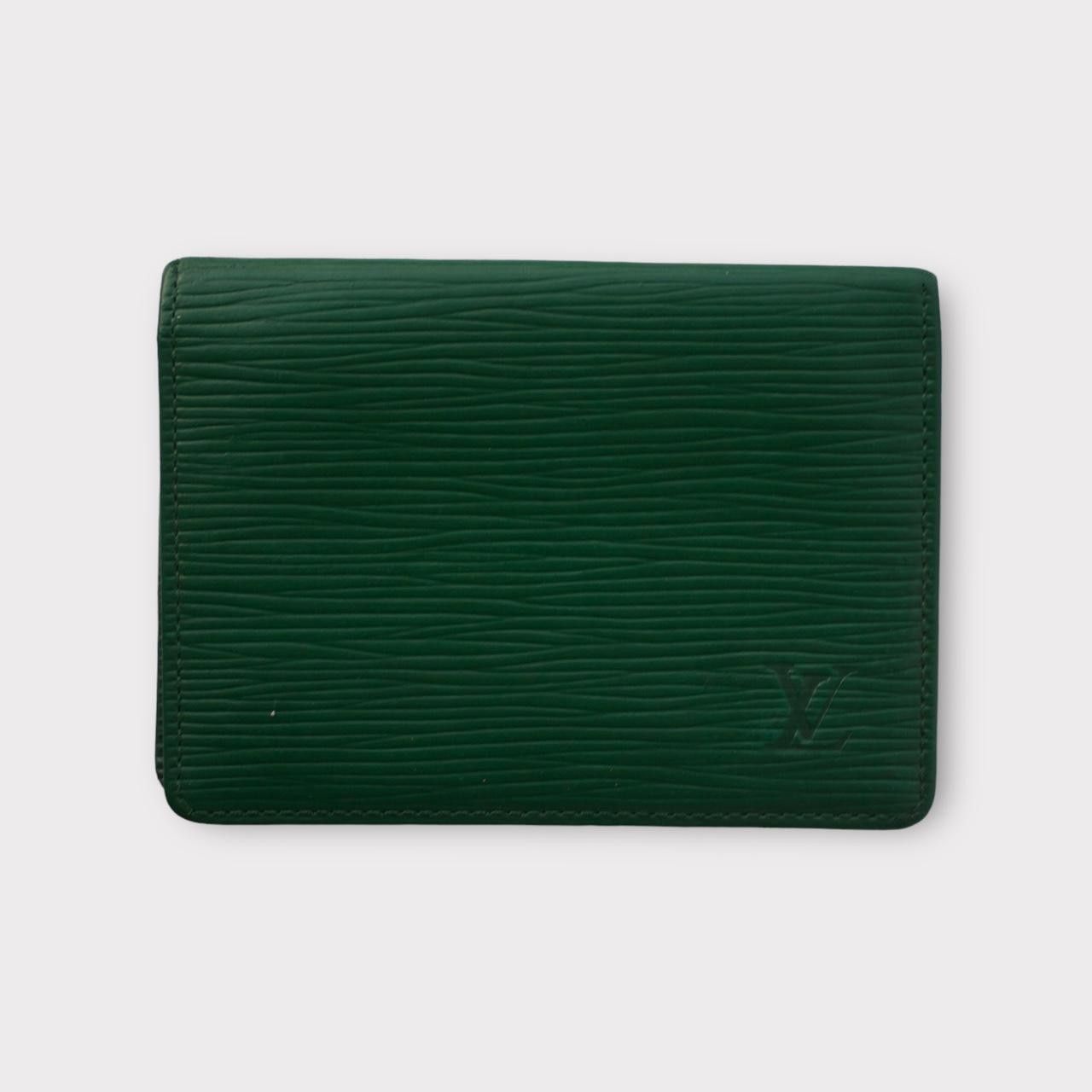 image of Louis Vuitton 2000S Green Epi Leather Cardholder, Women's