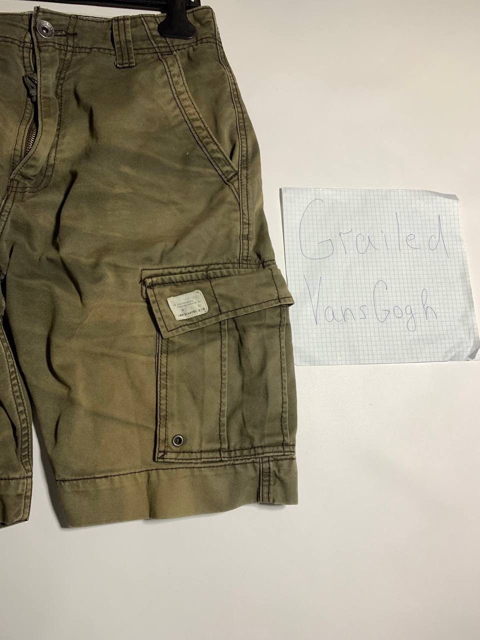 Levi's × Vintage Crazy Y2K/2000s Baggy Distressed Levi’s Skater Cargo Shorts Size US 30 / EU 46 - 2 Thumbnail