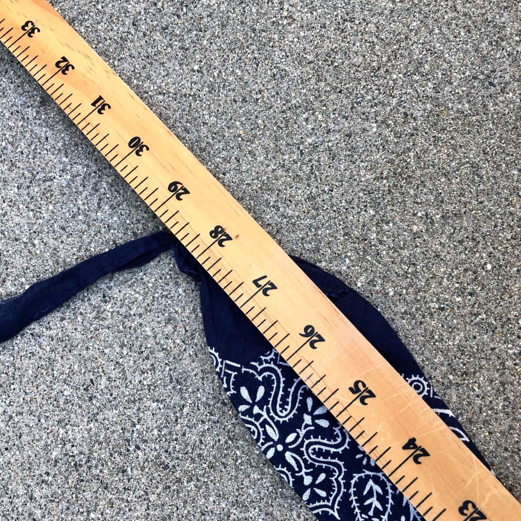 Vintage Beaded Metal Design Bandana Western Blue Paisley Scarf Size ONE SIZE - 8 Thumbnail