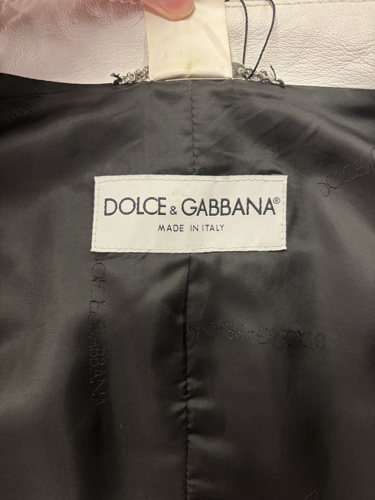 Dolce & Gabbana Dolce & Gabbana Moto Leather Jacket Size L / US 10 / IT 46 - 8 Thumbnail