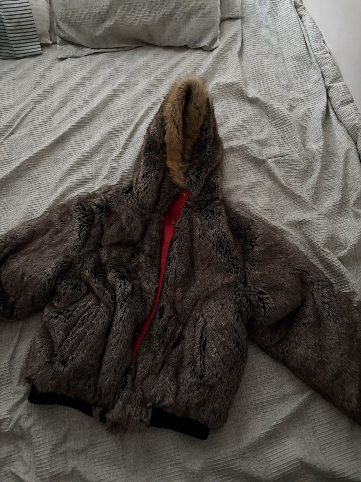 Supreme Supreme Reversible Faux Fur Hooded Work Jacket Size US L / EU 52-54 / 3 - 10 Thumbnail