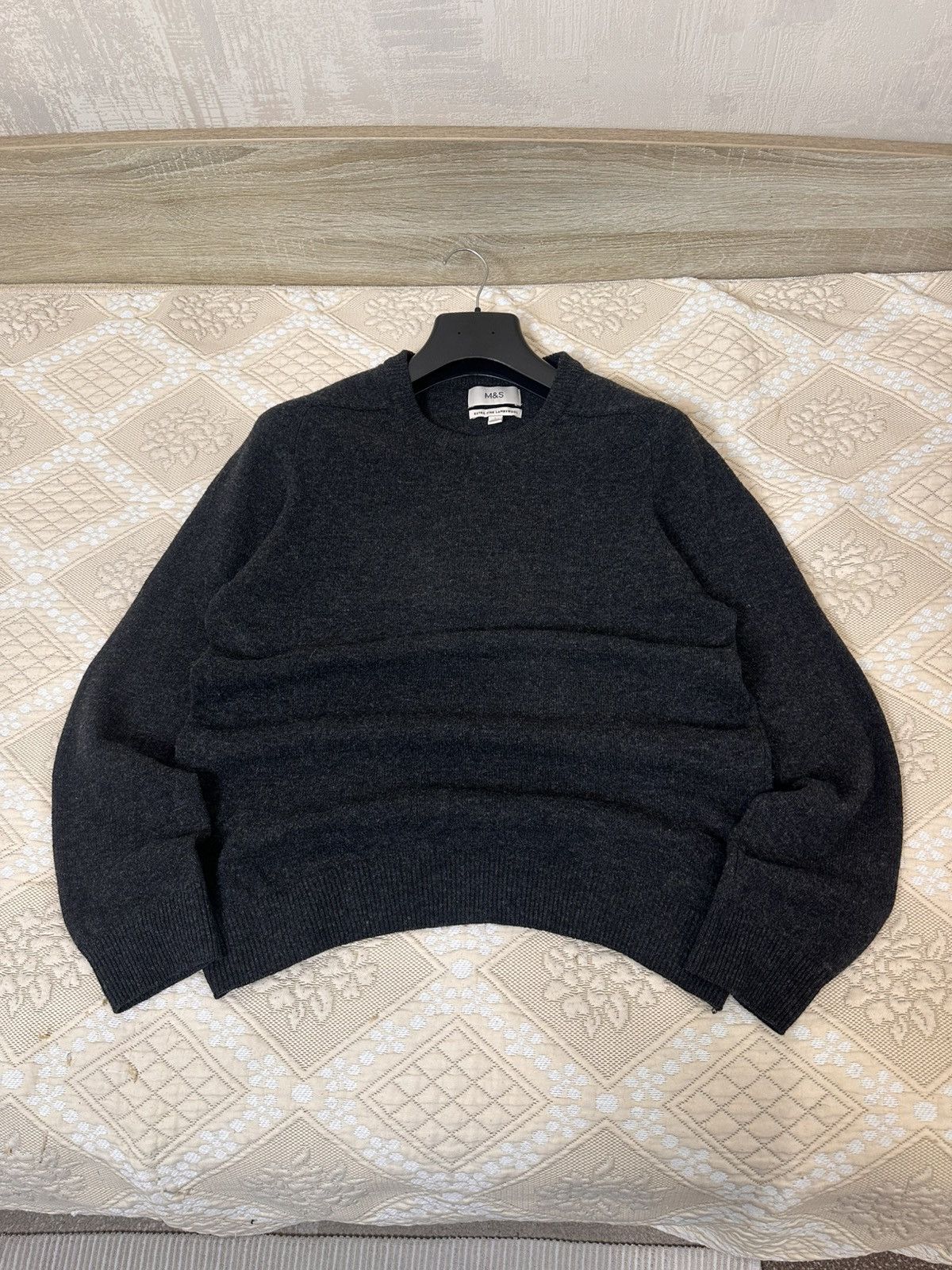 Marks & Spencer 🔥 Marks & Spencer Extra Fine Lambswool Sweater Pullover Men Size US L / EU 52-54 / 3 - 2 Thumbnail