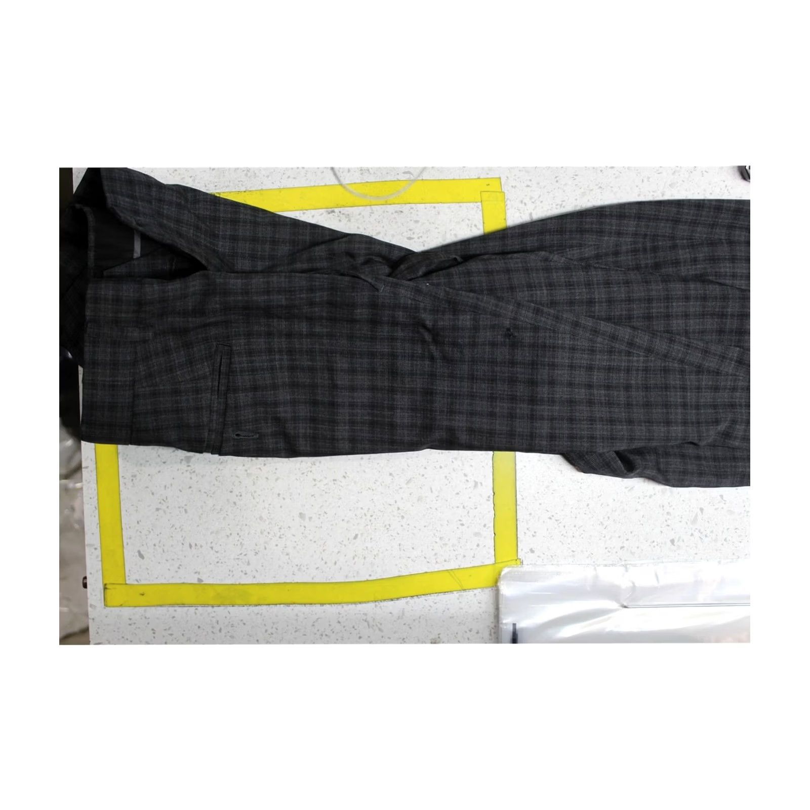 Armani Armani Mens Checkered Slim Slacks Dress Pants darkgray 38W x 31L Size US 38 / EU 54 - 4 Thumbnail