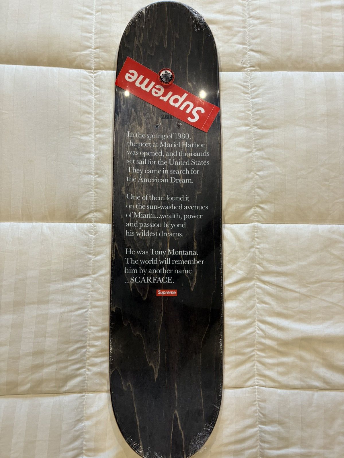 Supreme Skateboard Scarface Skateboard Deck Supreme Scarface Split