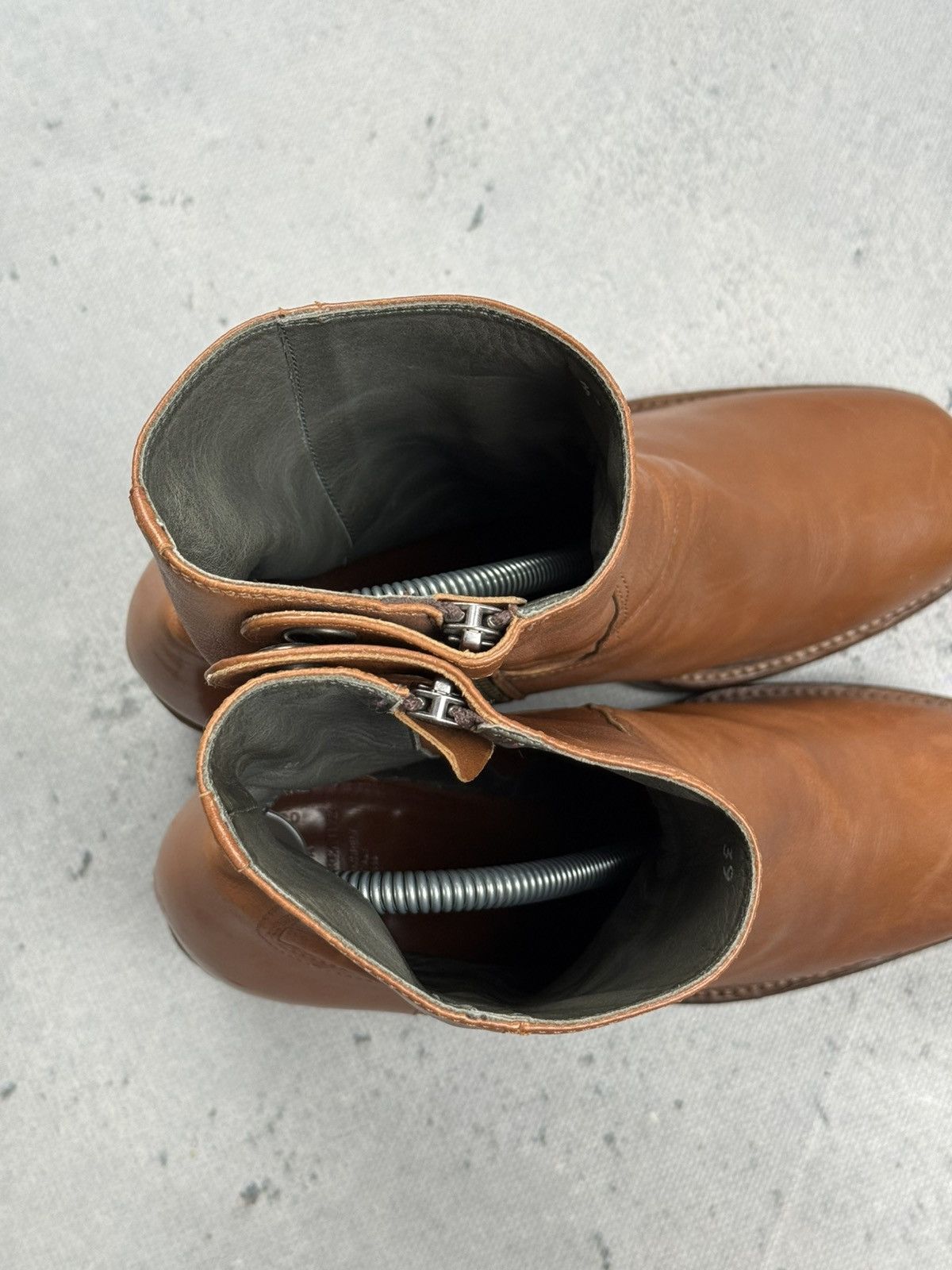 Officine Creative Officine Creative Leather Ankle Boots Artisan Heeled Boots Size US 9 / IT 39 - 17 Thumbnail