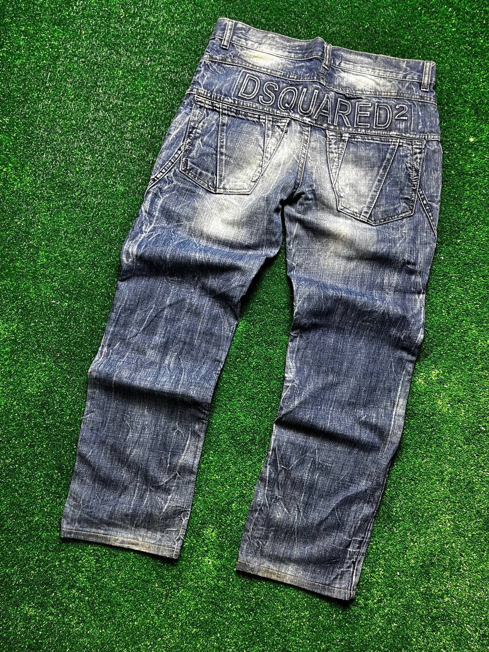 Dsquared2 Very Rare ! Dsquared2 Big Logo Jeans Made in Italy Denim Size US 34 / EU 50 - 1 Thumbnail