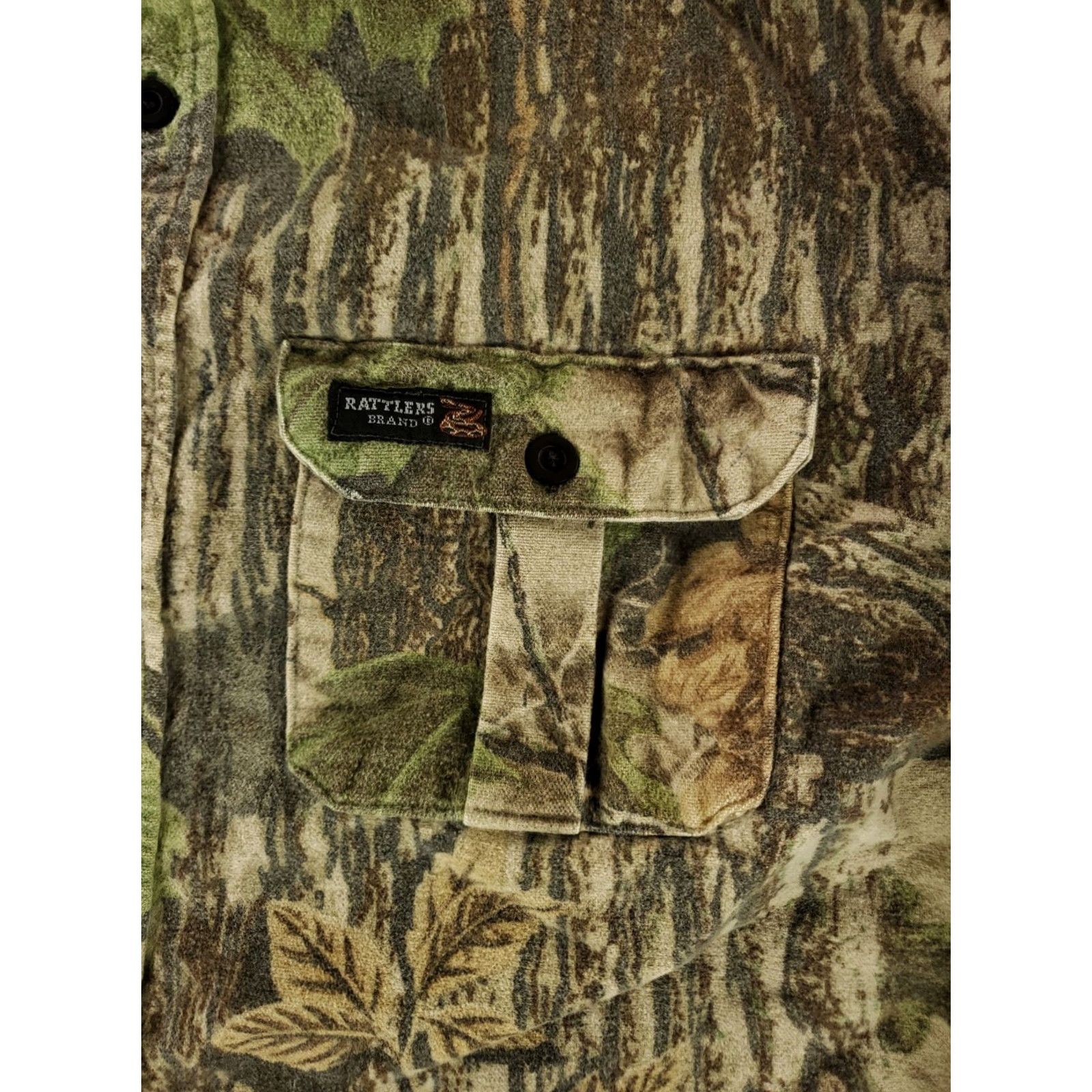 Realtree Rattlers Shirt Button Up VT 90s Realtree Camo Mens 2XL Multicolor Long Sleeve Shirt Mens 2XL Size US XXL / EU 58 / 5 - 2 Thumbnail