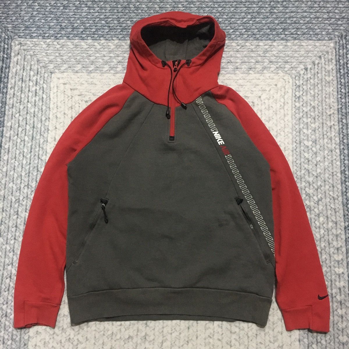 Nike × Nike ACG × Vintage 💥Rare💥 Distressed Vintage Nike Air Halfzipper Hoodies Size US S / EU 44-46 / 1 - 1 Thumbnail