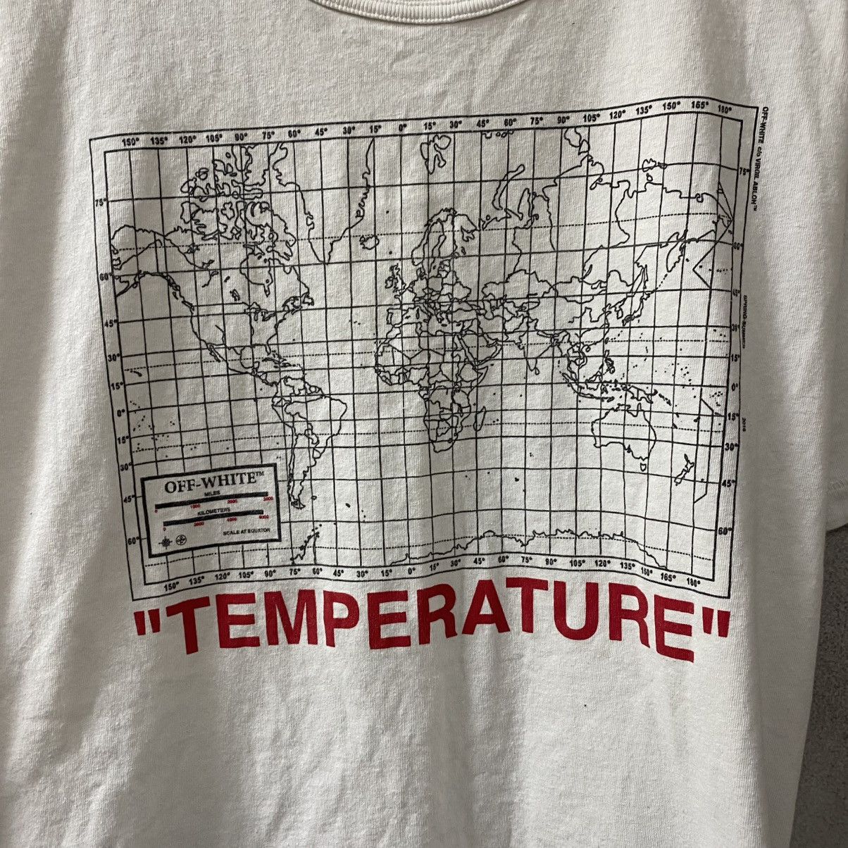 Off-White Off White Temperature T-Shirt White Big Logo Size US M / EU 48-50 / 2 - 5 Thumbnail