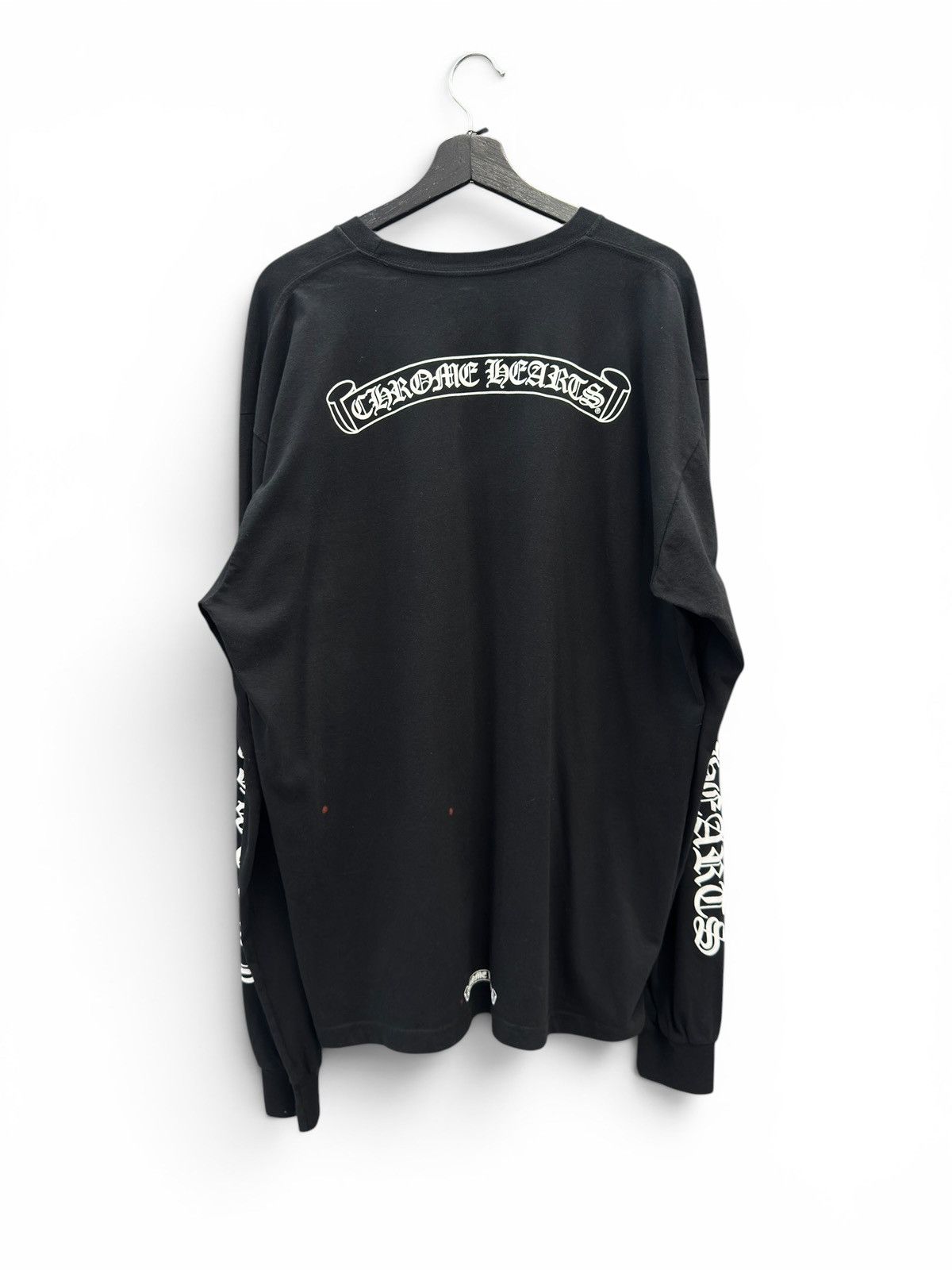 Chrome Hearts Chrome Hearts Black Scroll Long Sleeve Shirt Size US XXL / EU 58 / 5 - 5 Thumbnail