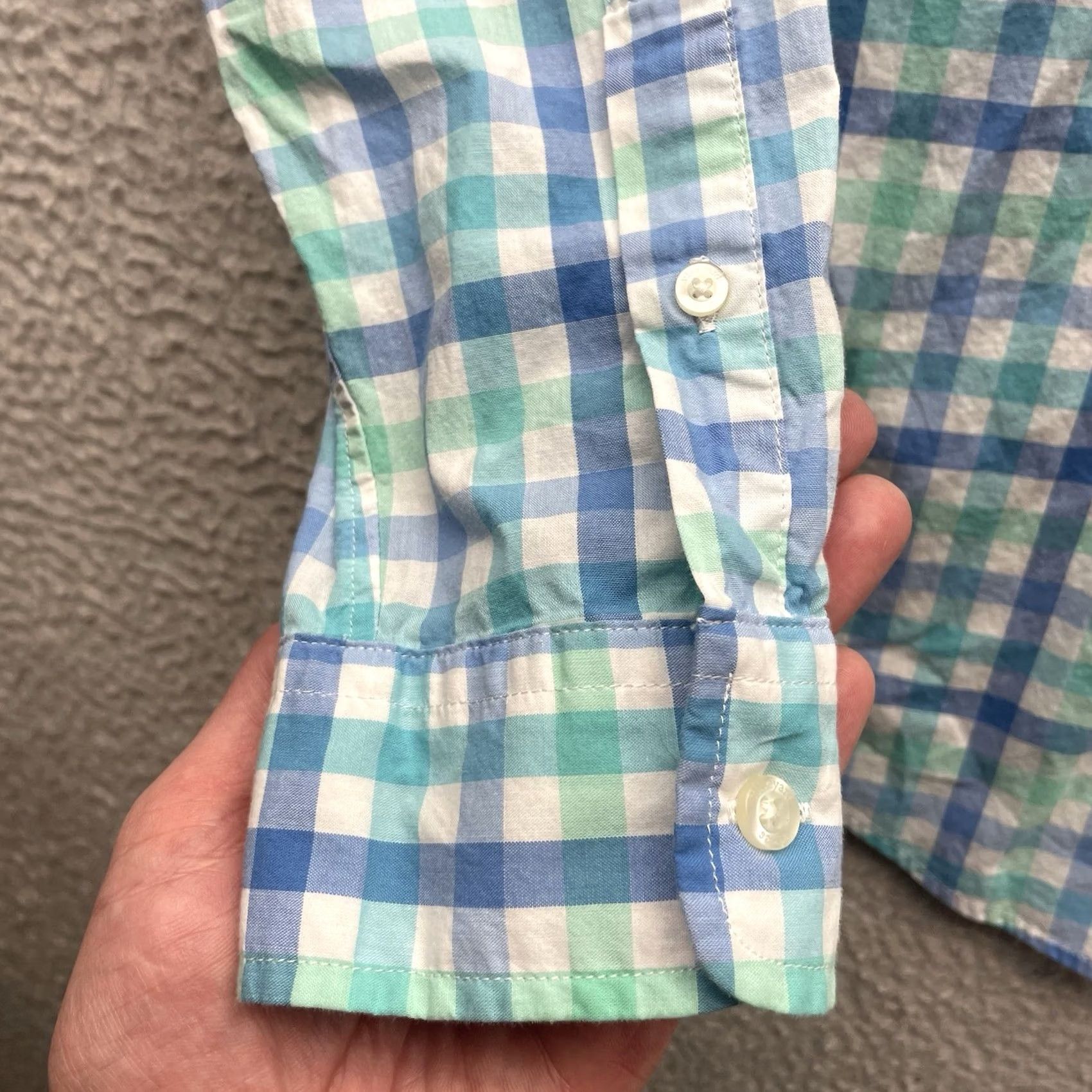 Vineyard Vines Vineyard Vines Tucker Shirt Mens M Slim Fit Plaid Green Blue Check Button-Up Shirt Size US M / EU 48-50 / 2 - 4 Thumbnail