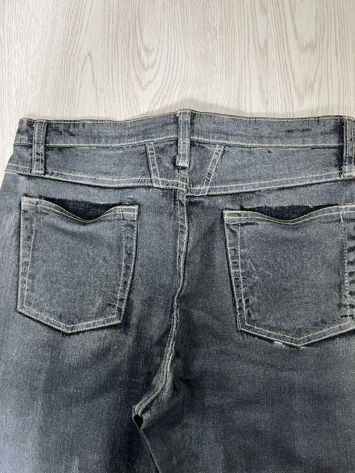 Marithe + Francois Girbaud Vintage Marithé Francois Girbaud coated black Jeans Size US 28 / EU 44 - 8 Thumbnail