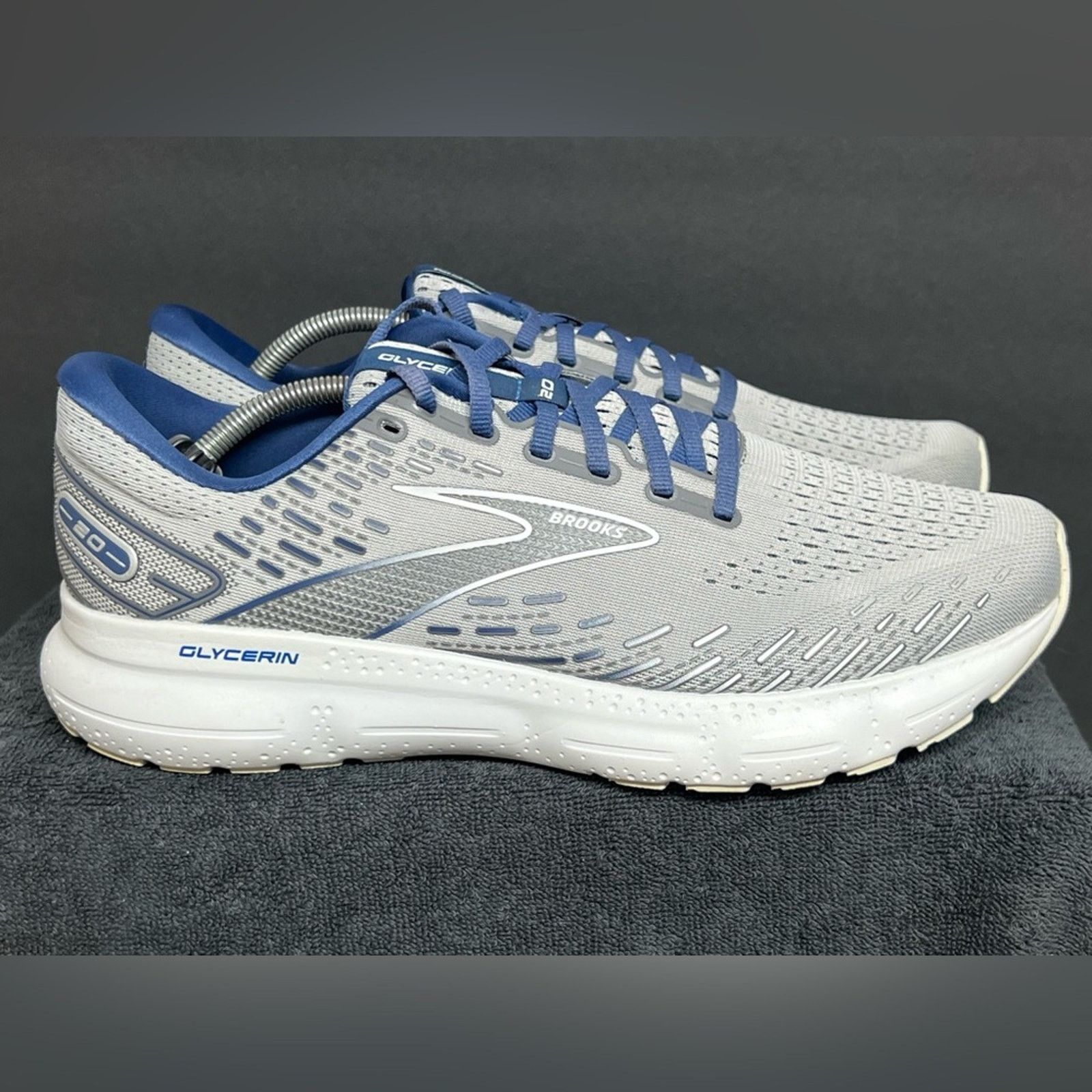 Brooks Brooks Glycerin GTS 20 Mens 13 D Shoe Gray Sneaker WORN ONCE Size US 13 / EU 46 - 2 Thumbnail