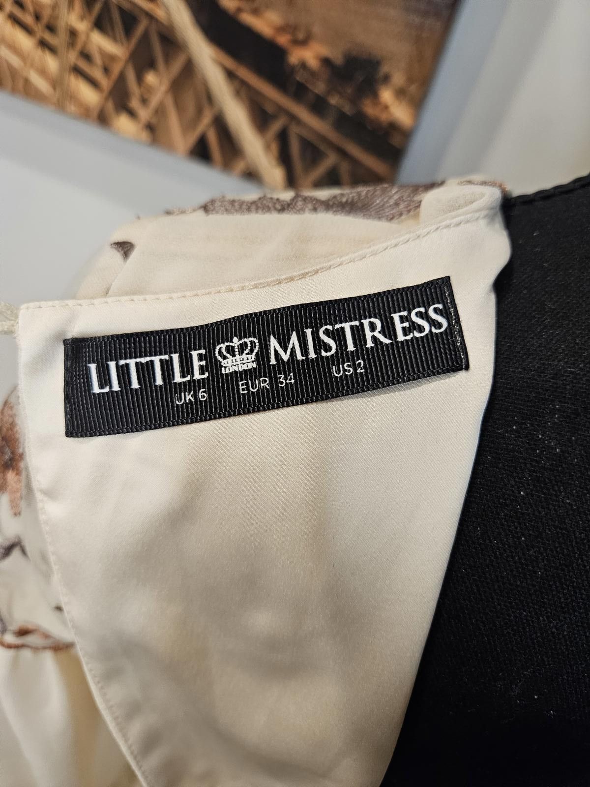 Designer Little Mistress Vintage Inspired Embroidered Dress #410 Size XS / US 0-2 / IT 36-38 - 7 Thumbnail