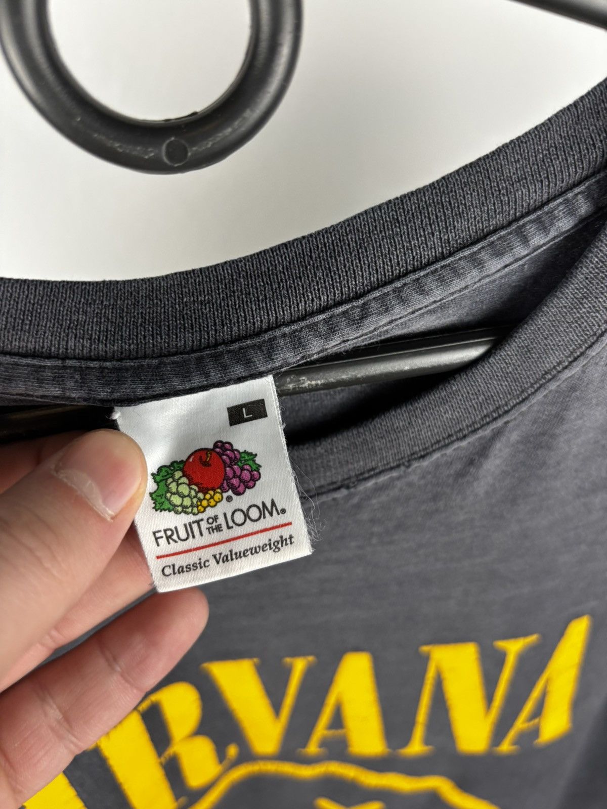 Band Tees × Vintage Nirvana Big Logo vintage t shirt size L Size US L / EU 52-54 / 3 - 4 Thumbnail