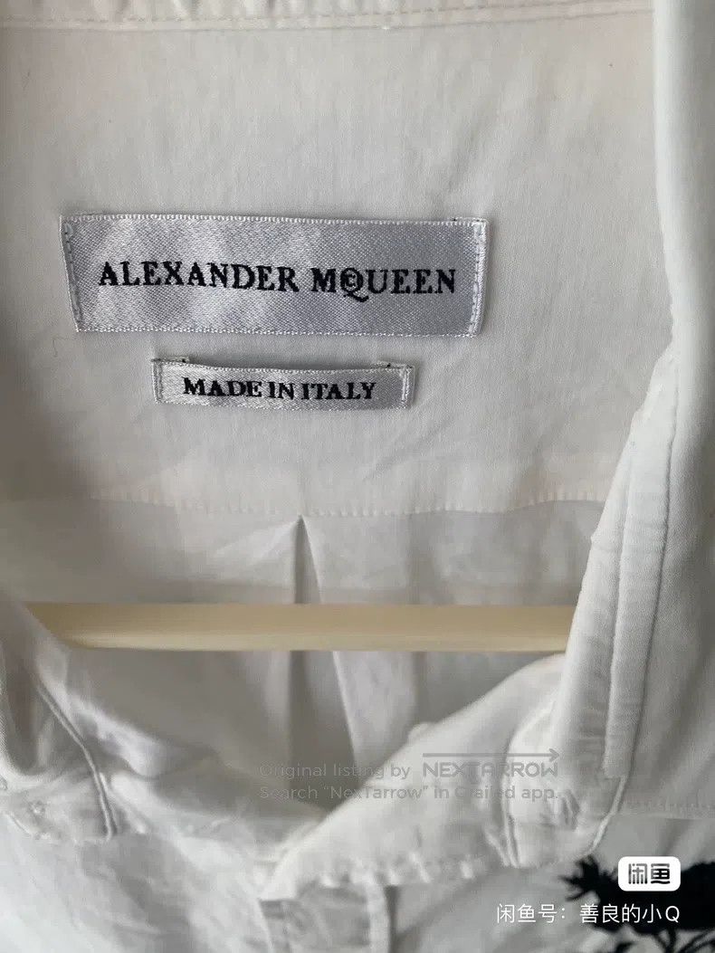 Alexander McQueen Alexander Mcqueen Size16 Short-sleeved white shirt Size XS / US 0-2 / IT 36-38 - 2 Thumbnail