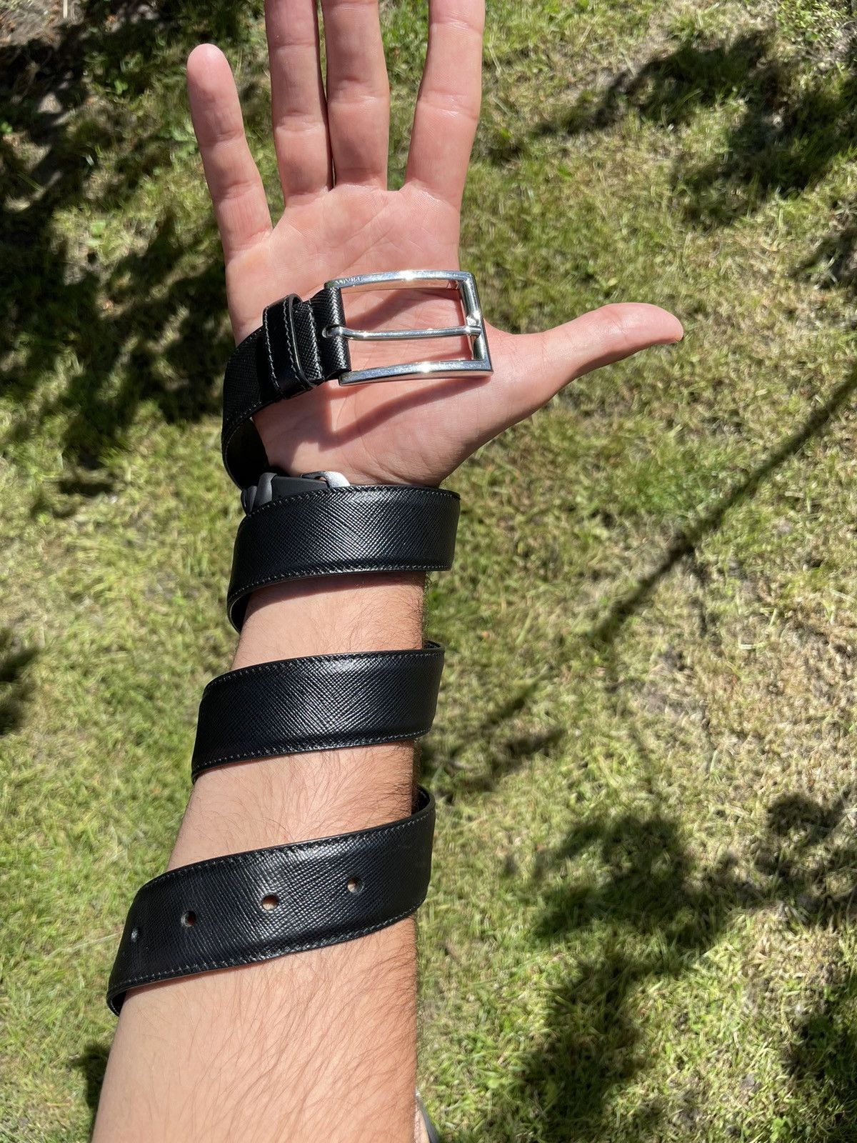 image of Prada Belt in Black, Men's