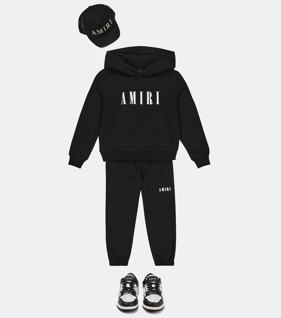 Amiri oc11z0225 KIDS Core Logo Hoodie in Black Size US XXS / EU 40 - 2 Thumbnail