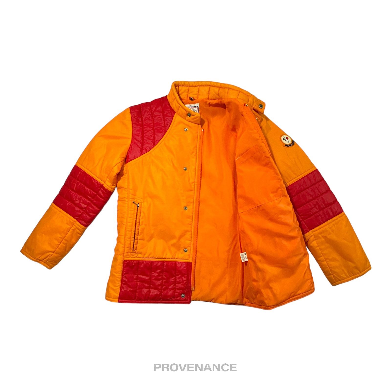 Moncler 🔴 Moncler Light Ski Jacket Coat - Orange/Red Size US L / EU 52-54 / 3 - 3 Thumbnail
