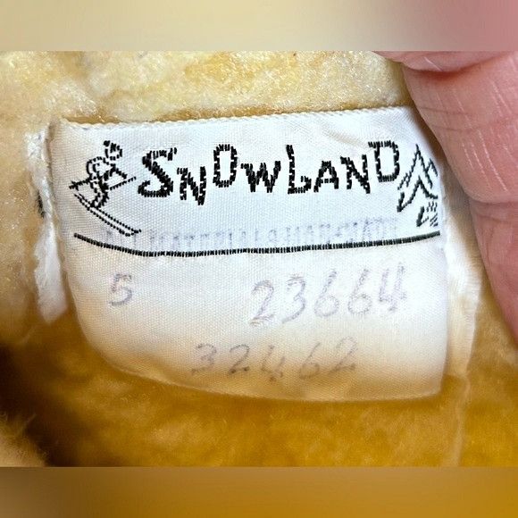 Other Vintage Snowland Black Faux Fur Wool Lined Winter Boots Size US 5 / IT 35 - 7 Thumbnail