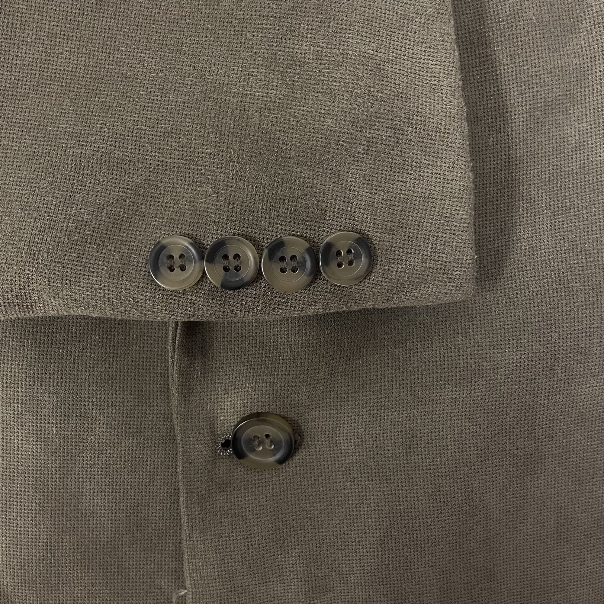 Andrew Fezza Vtg Andrew Fezza Sport Coat SOFT MICROFIBER Jacket Size 44R - 4 Thumbnail