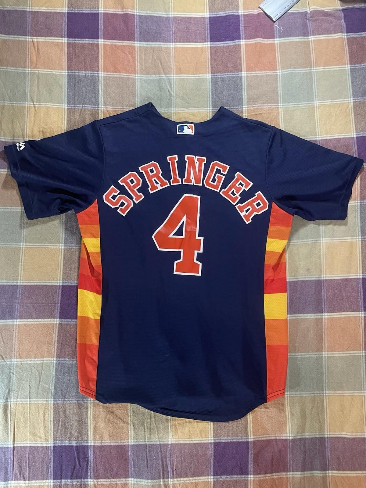 Majestic Majestic Cool Base GEORGE SPRINGER 4 Houston Astros Jersey M Size ONE SIZE - 3 Thumbnail