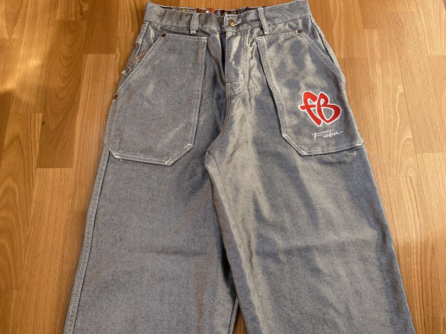 Fubu FUBU jeans shiny vintage baggy silver metallic Fat Albert 30 Size US 30 / EU 46 - 6 Thumbnail