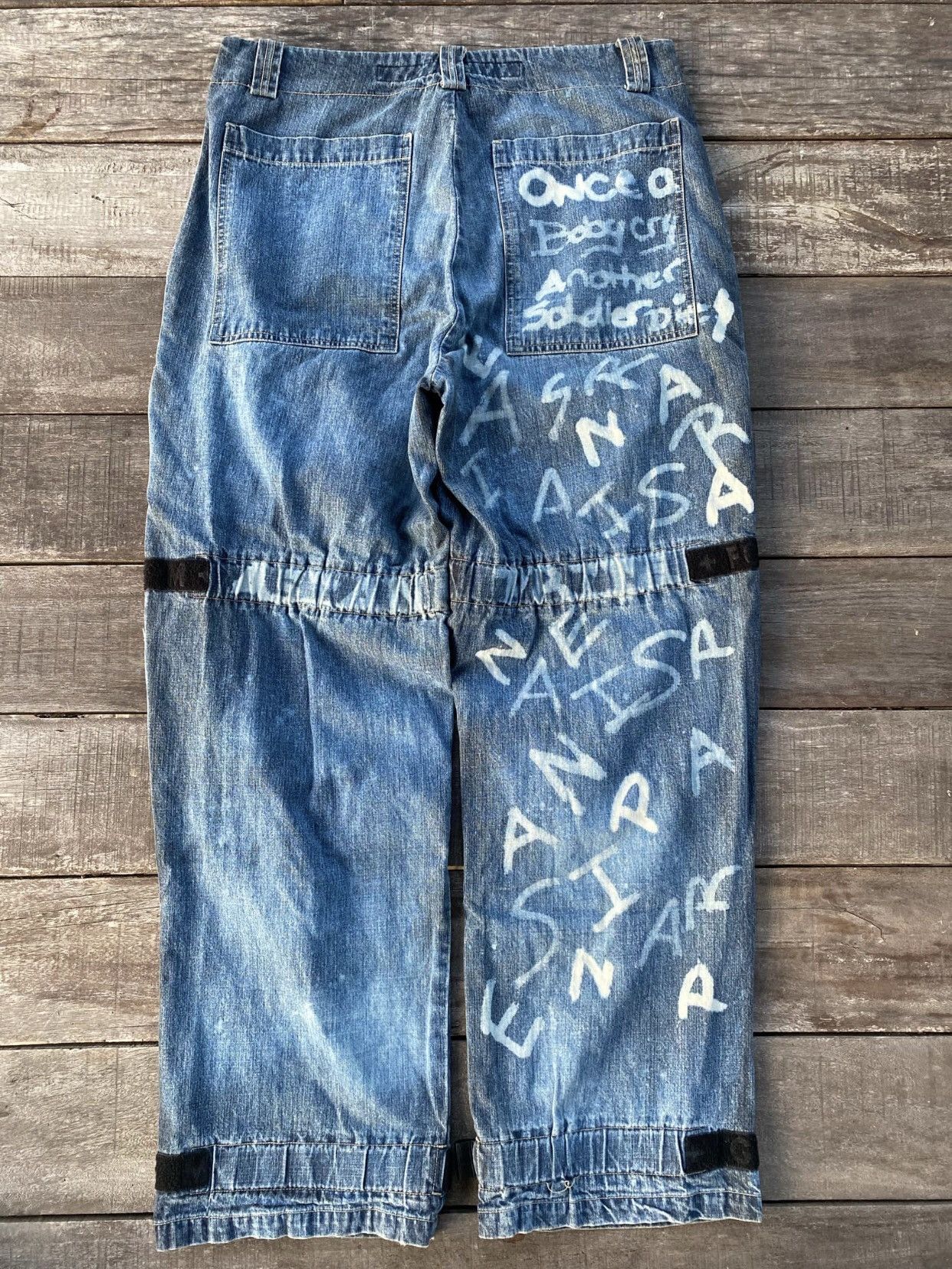 Marithe + Francois Girbaud Vintage Marithe Francois Girbaud Jeans Blue Baggy Pants Size US 36 / EU 52 - 2 Thumbnail